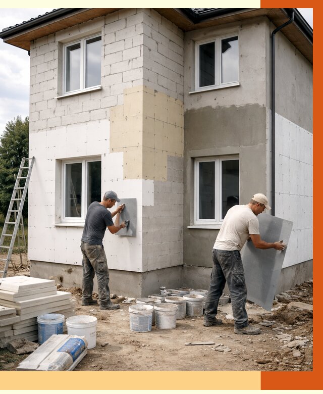 Утепление дома из газобетона в Братске от 4286 руб./м² — заказать у ТепломастерБрт